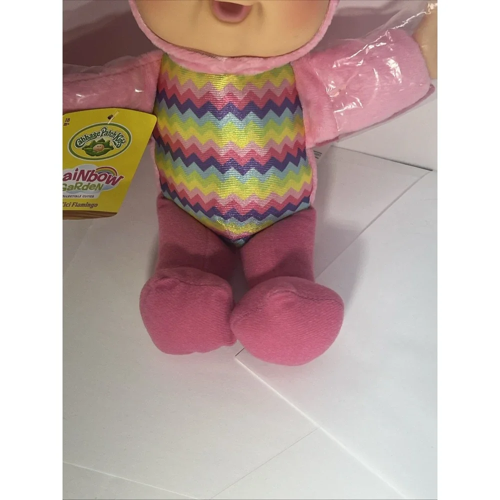 New Cabbage Patch Rainbow Garden Plush Doll‎ CiCi FLAMINGO #133